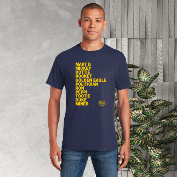 Official Tudor's Biscuit List Tee Navy - Gildan Heavy Cotton Adult T-Shirt Thumbnail